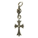 CHROME HEARTS 1B TNY CH CRS 1ボール タイニークロス チャーム ペンダントトップ シルバー 中古 b1fb