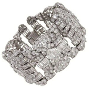 1900年代スタイル ブロードステートメント ブレスレット アールデコ ジュエリー ヴィンテージスタイル 925 スターリング-