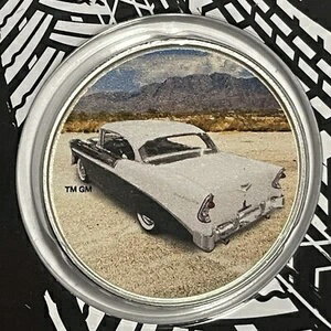 ベルエア クラシックカー レア コレクターコイン 1トロイオンス .999 純銀ラウンドメダル(3)