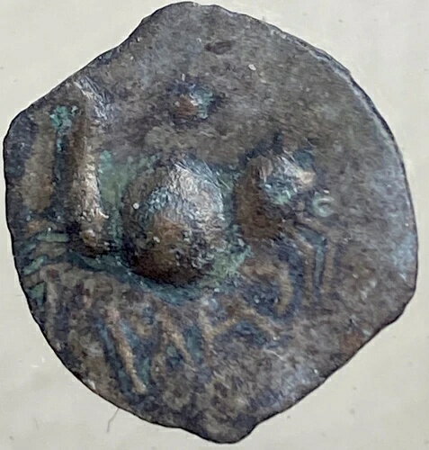 非常に希少なコイン 紀元前100年〜紀元前1年 古代ケルト イベリア トゥルデタニ人 カリサ 本物