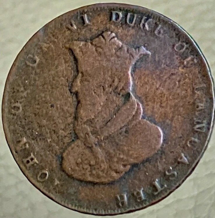 1794年 ハーフペニー コンドル トークン ジョン・オブ・ゴーント イギリス 希少タイプ フルデイト イギリス