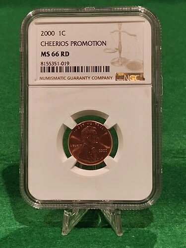 Cheerio Lincoln Penny MS66 (2000) 非常に人気のある、レアクローズの「AM」