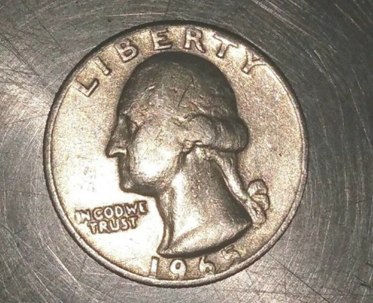 楽天WORLD RESOURCE【KING店】1965年 25セント ワシントンクォーター 未使用 中心からずれたエラーあり 希少コイン