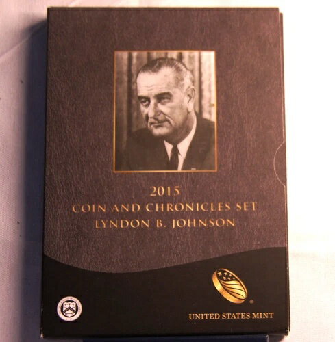 2015年米国造幣局 ライドン・B・ジョンソン コイン&クロニクルセット OGP/COA 冊子付き