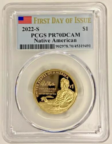 2022-S ネイティブアメリカン PR70DCAM - Ely S. Parker - 発行初日