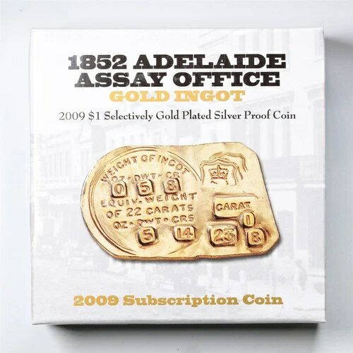 オーストラリア 2009年 1ドル 1852年 アデレード検査局 GP シルバープルーフコイン(箱・鑑定書付き)