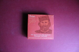2006年 イタリア 5ユーロ 銀貨 プルーフ ジュゼッペ・ガリバルディ