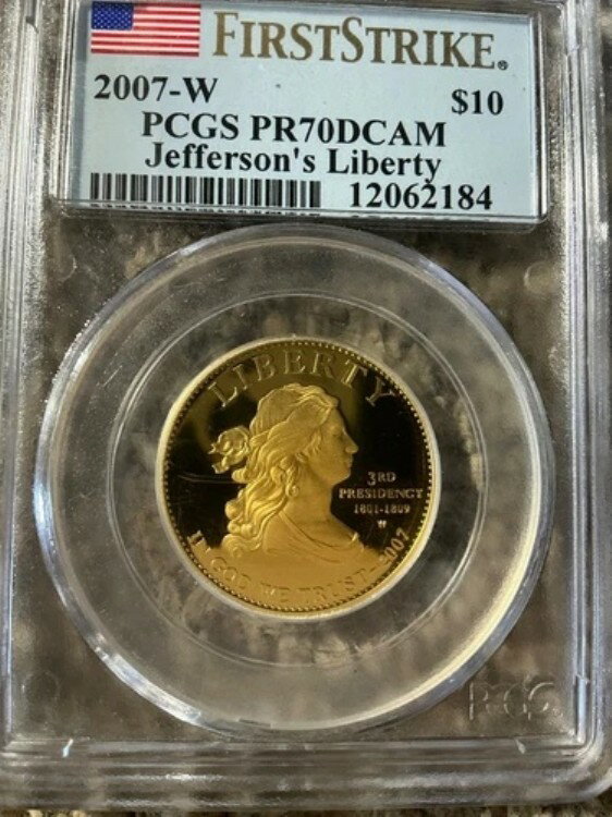 2007年 W 10ドル金貨 ファーストスト