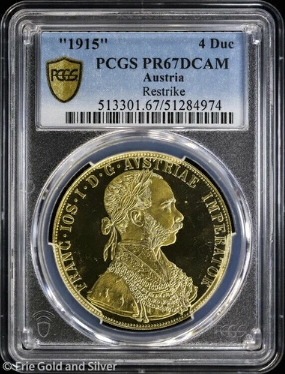 1915年 4ドゥカート オーストリア 金