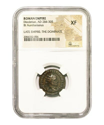 希少なローマ時代のディオクレティアヌス帝のアエ・アントニニアヌス（紀元284-305年） - NGC CH-XF