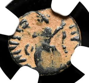 ローマ帝国。ウァレンティニアヌス3世。西暦425年から455年。 ? ヌムス、レアエンペラー、NGC ファイン