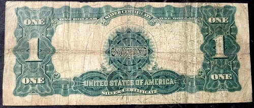 楽天WORLD RESOURCE【KING店】1899年 US $1 大きなエラー 中心からずれている ブラックイーグル シルバー証明書 希少