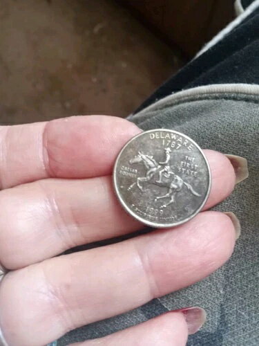 希少 1787 - 1999 “D” デラウェア *最初の州 25セント硬貨* シーザー・ロドニー