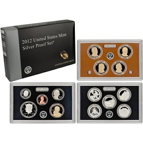 The Rare 2012 US Mint Silver Proof Set商品について流通/非流通材質：銀発行年：2012年刻印タイプ：プルーフ製造国/地域：アメリカ合衆国認証：アメリカ造幣局注意事項※以下の注意事項をご理解のうえ、ご購入ください■ 鑑定済みコイン・紙幣について各種コイン・紙幣の鑑定機関（NGC、PCGS、PMGなど）は、収集品の真贋鑑定およびグレーディングを行う専門機関です。鑑定後の商品は、専用ケース（スラブ）に封入され、状態を示すグレードが付与されます。■ グレードについてグレードはコイン・紙幣自体の状態を評価するものであり、ケース自体の品質や状態を保証するものではありません。製造・輸送時の影響により、以下のような状態が発生する場合がございます。- 軽微なスレ傷・拭き傷（特に光の角度で見えるもの）- ケース内部のホコリ・小さな異物（鑑定機関の検品基準を満たしている場合）- ラベルのズレ・わずかな傾きこれらは鑑定機関の基準内であり、返品・交換の対象とはなりませんのでご了承ください。■ ラベルの種類について各鑑定機関では、コイン・紙幣の状態や鑑定の結果に応じて異なるラベルが付与されます。- 通常ラベル（Standard/Regular）：一般的なグレード付き鑑定済みコイン・紙幣- オーセンティック（Authentic）：グレードなしで真贋のみ保証- 詳細グレード（Details）：クリーニング跡やエッジのダメージがあるが本物と認定- 特別ラベル（Special Label）：記念版や特定のデザインの限定ラベル - 例：NGC「Early Releases」「First Releases」、PCGS「First Strike」 などグレードやラベルの種類は、商品画像および説明文をご確認のうえ、ご購入ください。■ 在庫状況について当店の商品は海外から取り寄せております。ご購入のタイミングによっては在庫切れとなる場合がございます。その際はご連絡のうえ、ご注文をキャンセルさせていただく場合がございますので、あらかじめご了承ください。■ ご注文後のキャンセルについてご注文と同時に商品のお取り寄せを開始するため、お客様都合によるキャンセルは承っておりません。■ 配送についてお届けまでに通常2〜3週間ほどかかります。海外の祝日や天候、税関手続きにより通常より配送が遅れる可能性がございます。■ 保証について商品説明に英語で「保証（warranty）」と記載があっても、日本国内では適用されませんのでご了承ください。 当店では、商品到着後7日以内の初期不良に限り、対応させていただきます。 （返品規約の詳細については、楽天市場内の会社概要欄下部をご参照ください。）■ 商品の色・素材感について撮影環境やモニター設定により、実際の商品と色味や質感が異なる場合がございます。■ 価格変動について希少性の高い商品は市場価格の変動により、追加料金をお願いする場合がございます。追加料金に同意いただけない場合には、ご注文のキャンセルが可能ですので、ご安心ください。■ その他サービスについて海外製品の輸入代行も承っております。ショップに掲載されていない商品でもお探し可能ですので、お気軽にご相談ください。尚、業者販売（業販）や複数購入の場合、割引対応も可能です。ご希望の方はお問い合わせください。