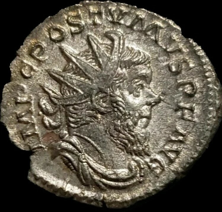 ポストゥムス 西暦260年から269年。 ROMAN IMPERIAL.レア シルバー アントニニアヌス