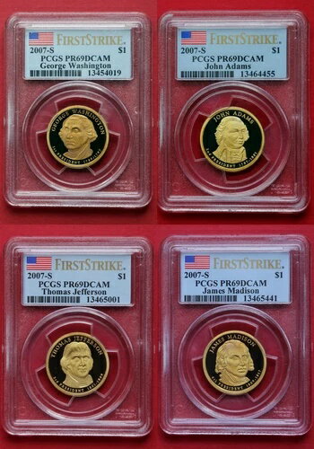 2007年 S 大統領プルーフセット PCGS PR
