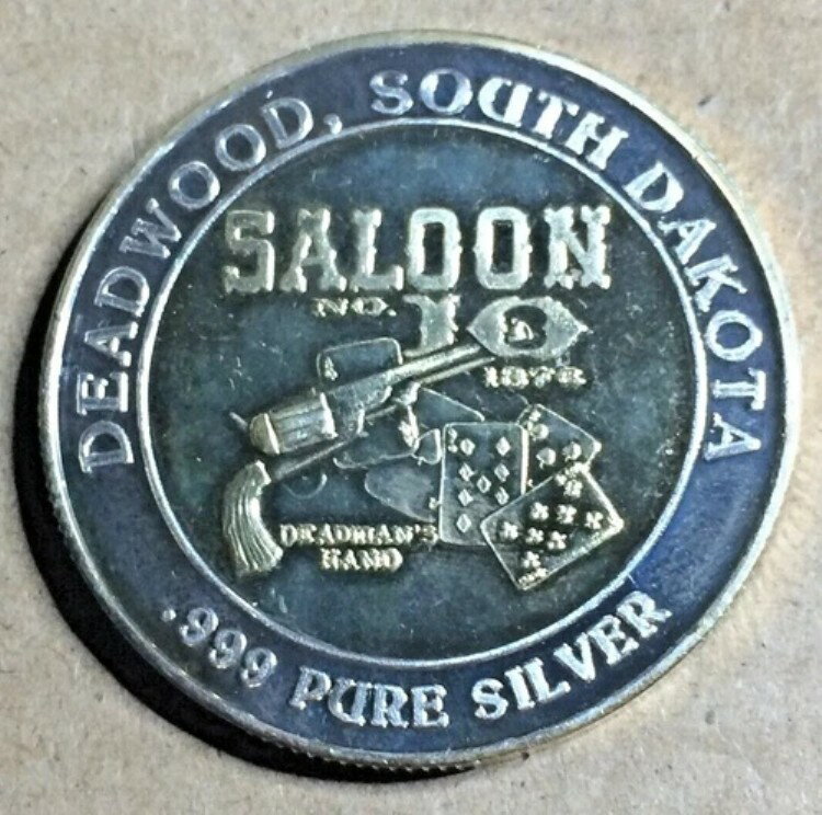 アメリカ メダル コイン トークン デッドウッド サウスダコタ ギャンブル サルーン ヒストリック ブラックヒルズ