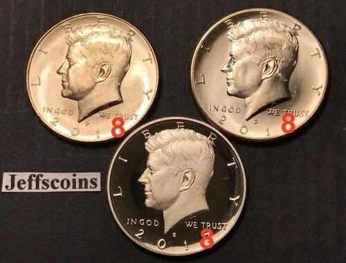 2018 P D S ケネディ ハーフダラー プ