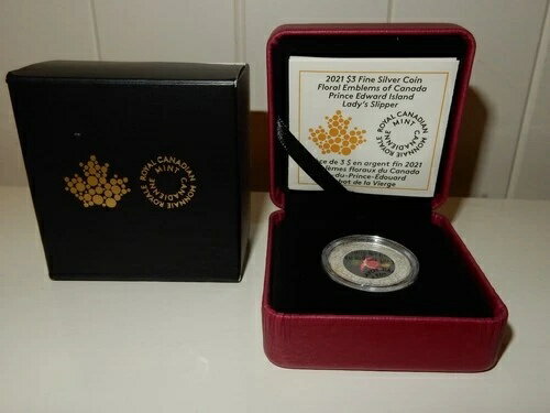2021年 RCM 3ドル 純銀貨 カナダの花の紋章 - レディズ・スリッパ