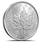 2024年 1オンス カナダ メープルリーフ銀貨 (BU)