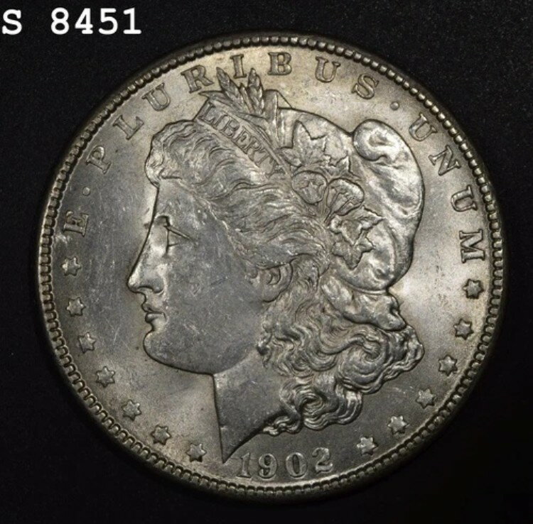 1902-O モルガン銀貨「VCH BU」*1点目以降送料無料*