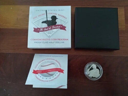 2022-S 50セントプルーフ ニグロリーグ ベースボールクラッド 記念ハーフドル OGP