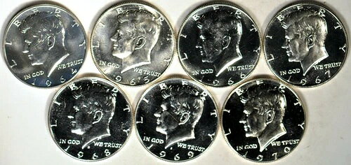(7) Silver Proof & SMS Kennedy Half Dollars, 1964-1970S K9022商品について製造国/地域：アメリカ合衆国コイン：ケネディ認証：未認証刻印の種類：プルーフ製造年：1964年〜1970年流通/非流通：非流通素材：銀額面：50セント注意事項※以下の注意事項をご理解のうえ、ご購入ください■ 鑑定済みコイン・紙幣について各種コイン・紙幣の鑑定機関（NGC、PCGS、PMGなど）は、収集品の真贋鑑定およびグレーディングを行う専門機関です。鑑定後の商品は、専用ケース（スラブ）に封入され、状態を示すグレードが付与されます。■ グレードについてグレードはコイン・紙幣自体の状態を評価するものであり、ケース自体の品質や状態を保証するものではありません。製造・輸送時の影響により、以下のような状態が発生する場合がございます。- 軽微なスレ傷・拭き傷（特に光の角度で見えるもの）- ケース内部のホコリ・小さな異物（鑑定機関の検品基準を満たしている場合）- ラベルのズレ・わずかな傾きこれらは鑑定機関の基準内であり、返品・交換の対象とはなりませんのでご了承ください。■ ラベルの種類について各鑑定機関では、コイン・紙幣の状態や鑑定の結果に応じて異なるラベルが付与されます。- 通常ラベル（Standard/Regular）：一般的なグレード付き鑑定済みコイン・紙幣- オーセンティック（Authentic）：グレードなしで真贋のみ保証- 詳細グレード（Details）：クリーニング跡やエッジのダメージがあるが本物と認定- 特別ラベル（Special Label）：記念版や特定のデザインの限定ラベル - 例：NGC「Early Releases」「First Releases」、PCGS「First Strike」 などグレードやラベルの種類は、商品画像および説明文をご確認のうえ、ご購入ください。■ 在庫状況について当店の商品は海外から取り寄せております。ご購入のタイミングによっては在庫切れとなる場合がございます。その際はご連絡のうえ、ご注文をキャンセルさせていただく場合がございますので、あらかじめご了承ください。■ ご注文後のキャンセルについてご注文と同時に商品のお取り寄せを開始するため、お客様都合によるキャンセルは承っておりません。■ 配送についてお届けまでに通常2〜3週間ほどかかります。海外の祝日や天候、税関手続きにより通常より配送が遅れる可能性がございます。■ 保証について商品説明に英語で「保証（warranty）」と記載があっても、日本国内では適用されませんのでご了承ください。 当店では、商品到着後7日以内の初期不良に限り、対応させていただきます。 （返品規約の詳細については、楽天市場内の会社概要欄下部をご参照ください。）■ 商品の色・素材感について撮影環境やモニター設定により、実際の商品と色味や質感が異なる場合がございます。■ 価格変動について希少性の高い商品は市場価格の変動により、追加料金をお願いする場合がございます。追加料金に同意いただけない場合には、ご注文のキャンセルが可能ですので、ご安心ください。■ その他サービスについて海外製品の輸入代行も承っております。ショップに掲載されていない商品でもお探し可能ですので、お気軽にご相談ください。尚、業者販売（業販）や複数購入の場合、割引対応も可能です。ご希望の方はお問い合わせください。