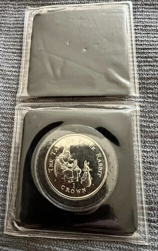 1994年 -1 クラウン - エリザベス2世 ピーターラビットの逃走; シルバープルーフ、イギリス