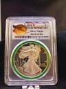 2018 W PCGS PR70DCAM シルバーイーグル オリンピック スノーボード ファーストストライク グリーンリング