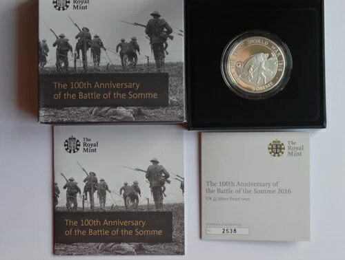 2016年ソンムの戦い 5ポンド シルバー プルーフ