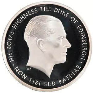 2017年 5ポンド プリンス・フィリップ シルバー プルーフ ピエフォート ケース入り/COA/アウター (#5072)