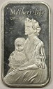 1976年 母の日 マディソンミント .999 純銀アートバー - 1トロイオンス