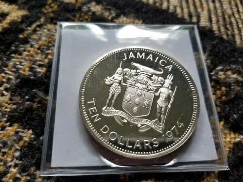 ジャマイカ 10ドル 1974年 シルバープルーフ - ヘンリー・モーガン卿