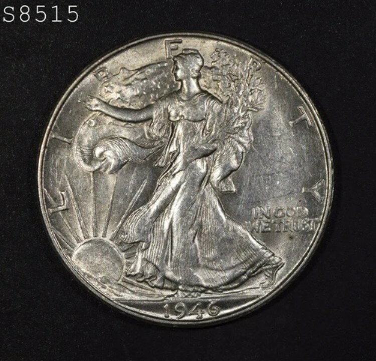 1946-S リバティウォーキング ハーフダラー "CH BU" *2点目以降は送料無料*