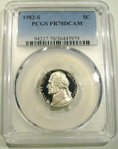 樂天商城 - 1982-S 5C PCGS PR70DCAM ジェファーソン トップグレード トップレジストリプルーフ DCAM