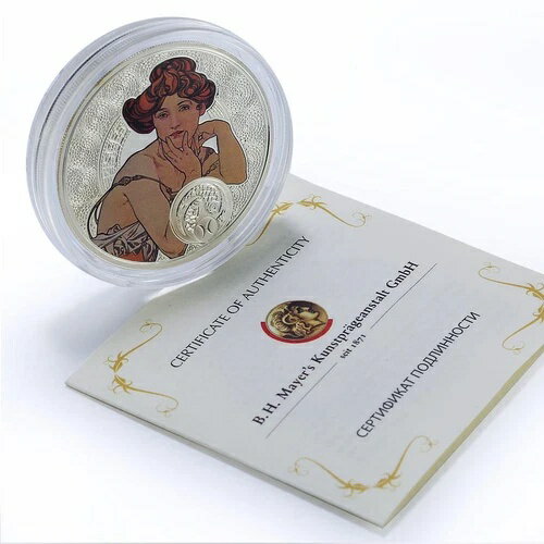 ニウエ 1ドル 魚座 星座 ミュシャアート カラープルーフ銀貨 2011年(3)