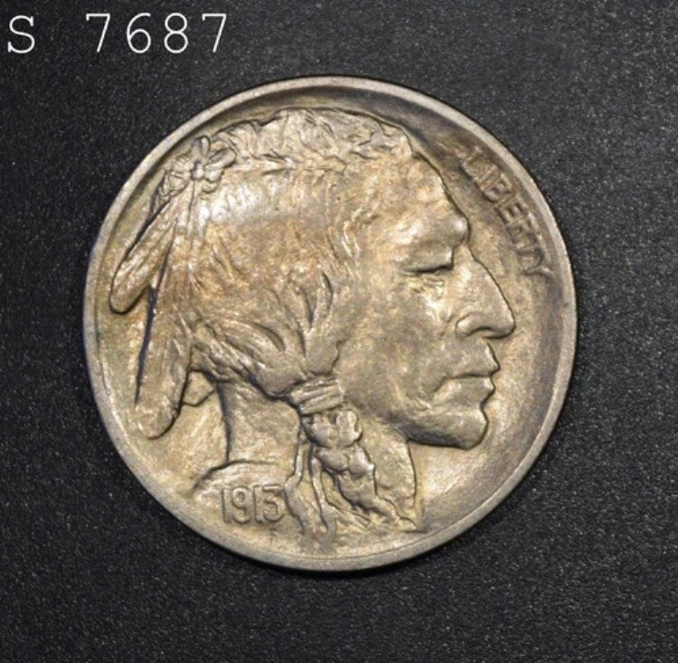 1913年製「タイプ1」バッファローニッケル「CH BU」*1点目以降送料無料*