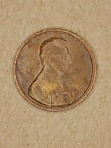 楽天WORLD RESOURCE【KING店】1972年製ペニー、エラー、ミントマークなし。中心からずれており、稀に目立つ欠陥あり。