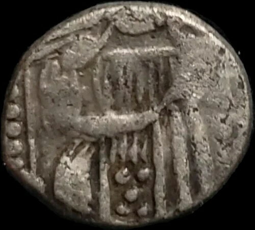 ビザンチン帝国、西暦500年以降 銀貨 ハーフシリクア 0.5グラム。非常に希少