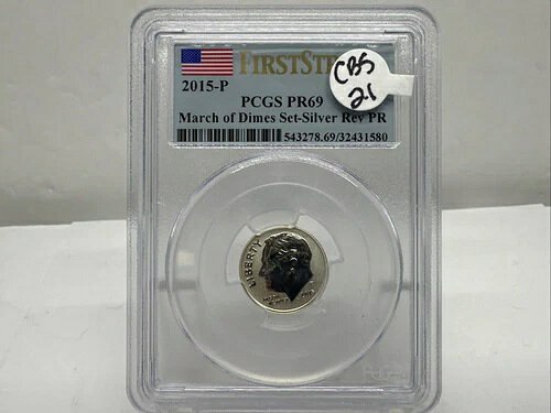 2015年 P ルーズベルト ダイム PR69 マーチ・オブ・ダイムズ REV PF PCGS ファーストストライク CB5-21