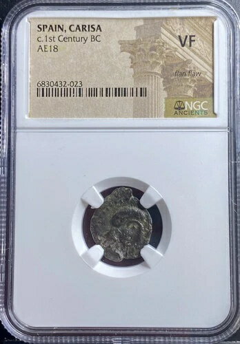 NGC トゥルデタニ人コイン 紀元前100年〜紀元前1年 ケルト・イベリア・カリサ 非常に希少な騎手