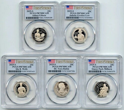 2025 S 25C クラッド レディース クォーターセット PCGS PR70DCAM ファーストストライク