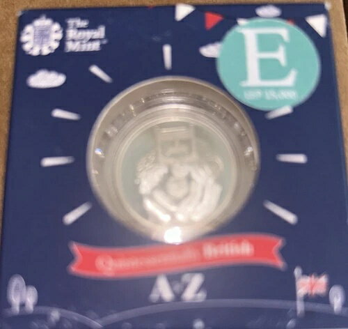 2018年 10ペンス レターコイン E イングリッシュブレックファースト シルバー プルーフ ロイヤルミント アルファベット A-Z