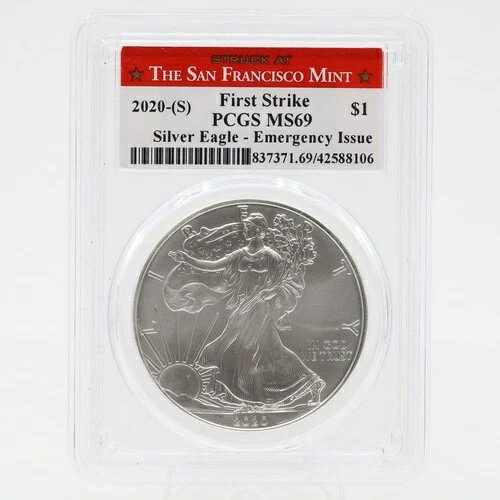 2020 S シルバーイーグル MS 69 PCGS 緊