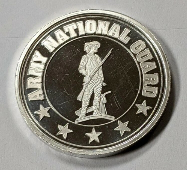 陸軍州兵 | .999 シルバー 1 オンス ラウンド | プルーフ