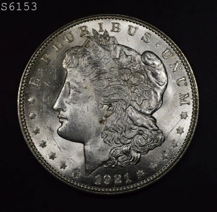 1921年 モルガン銀貨「Very Choice BU」*1点目以降は送料無料*