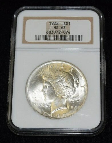 1922-P NGC MS63 1ドル銀貨 ピースダラー ライトトーン