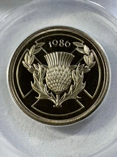 楽天WORLD RESOURCE【KING店】1986年 イギリス 2ポンドプルーフ PR 69 DCAM 認定 ANACS コモンウェルスゲームズ