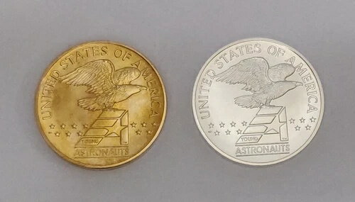1988年 アメリカ宇宙青年宇宙飛行士メダルプログラム 銀貨と銅貨