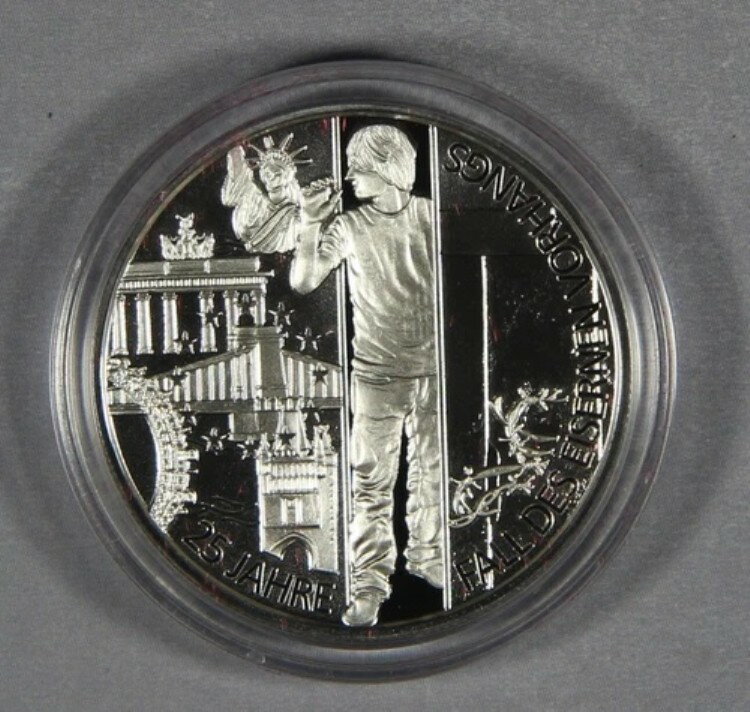 2014年オーストリア20ユーロ銀貨プルーフ 鉄のカーテン崩壊25周年記念